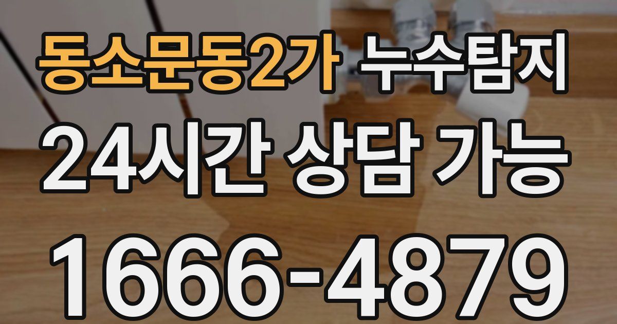 동소문동2가 누수