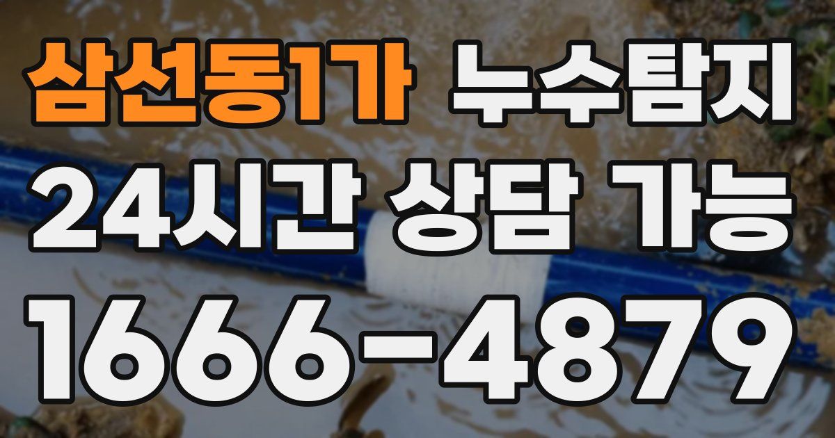삼선동1가 누수