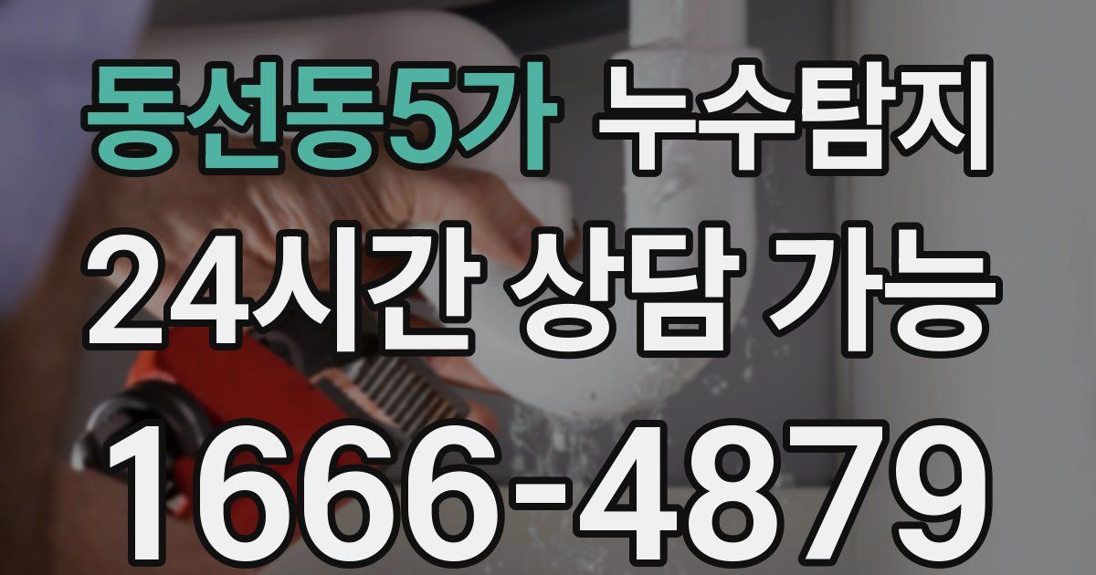 동선동5가 누수