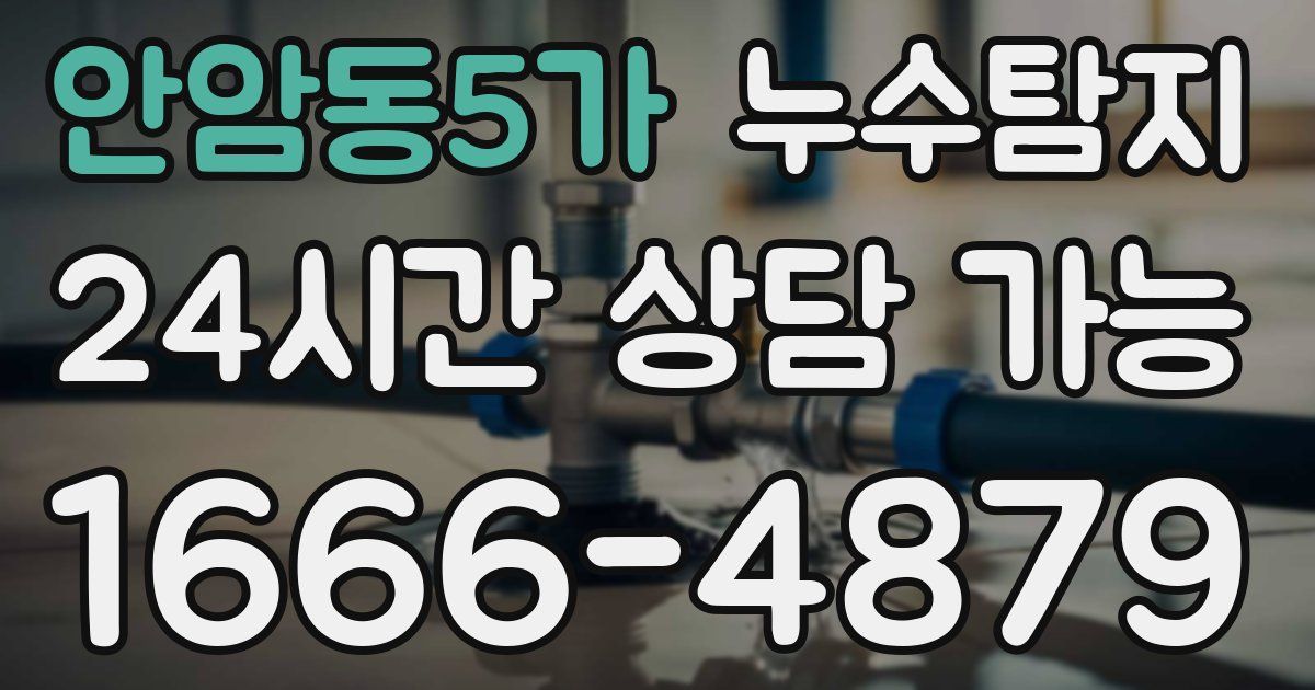 안암동5가 누수