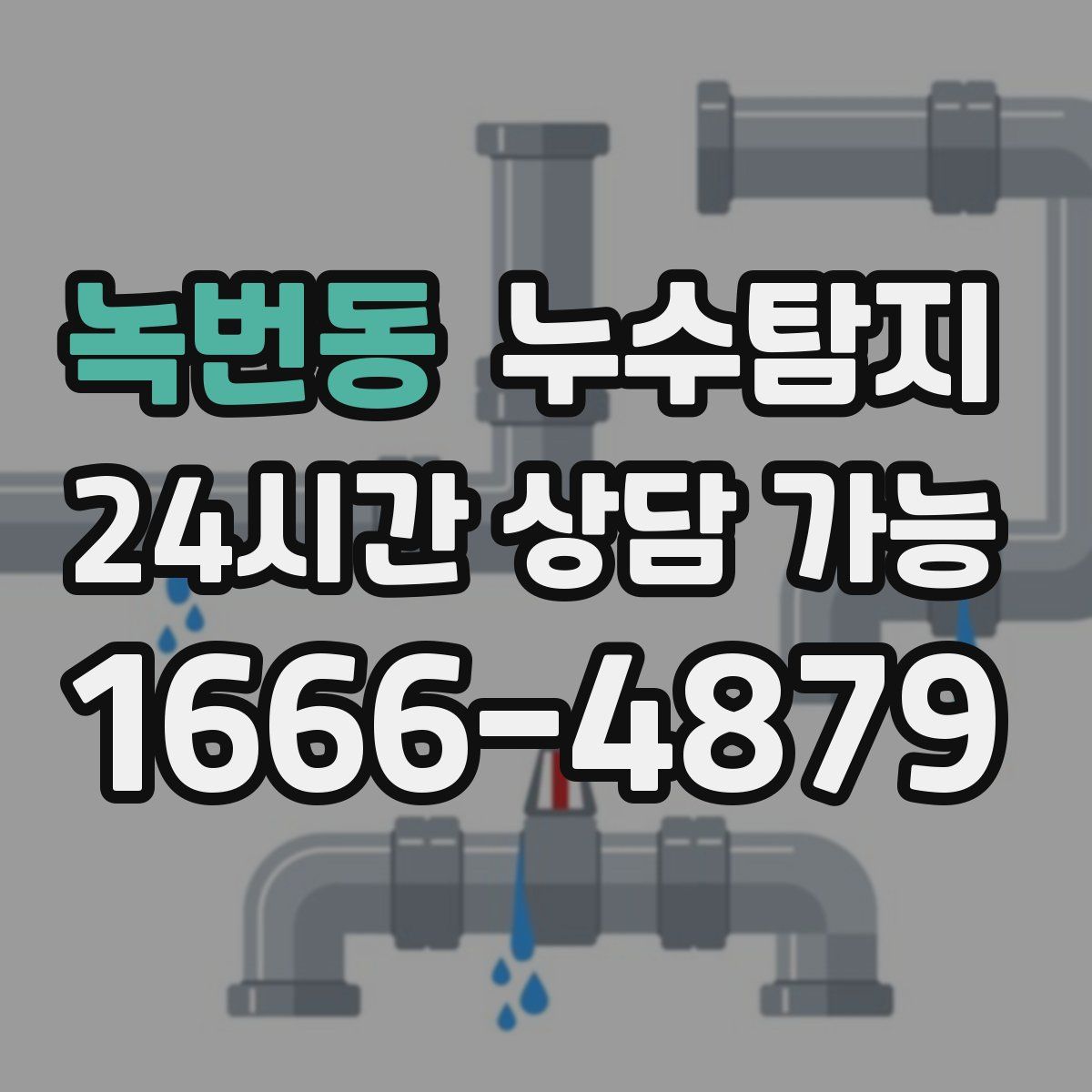 녹번동 누수탐지