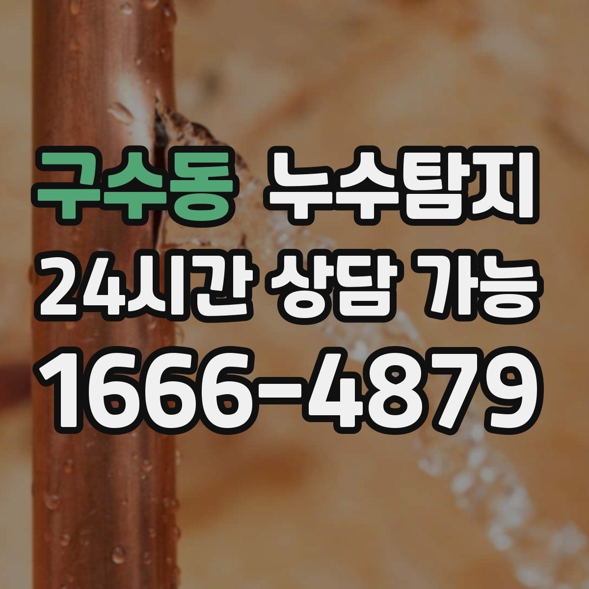 구수동 누수탐지 단독주택 외부 관로 점검 이야기