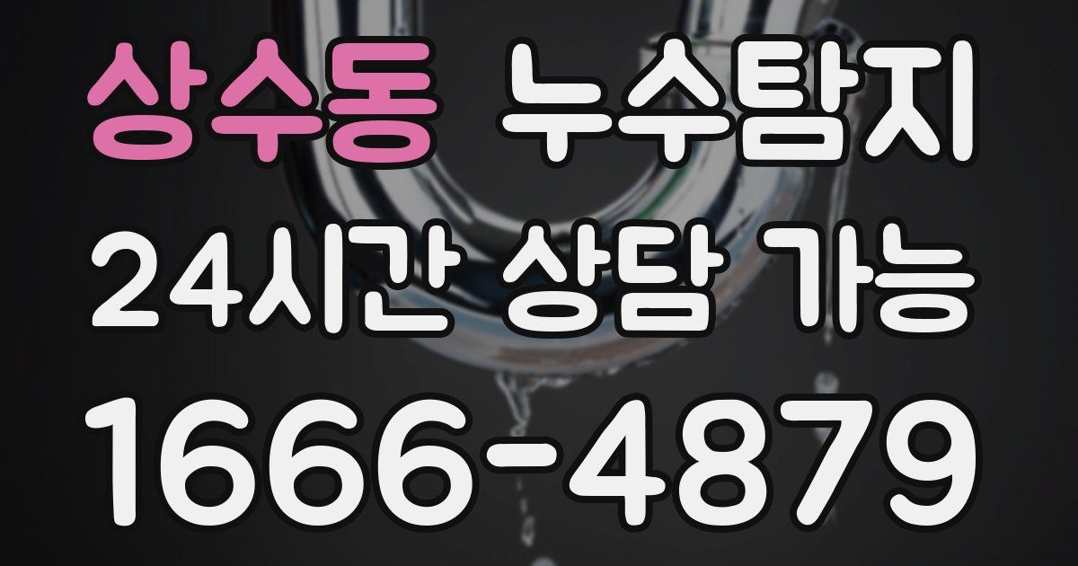 상수동 누수