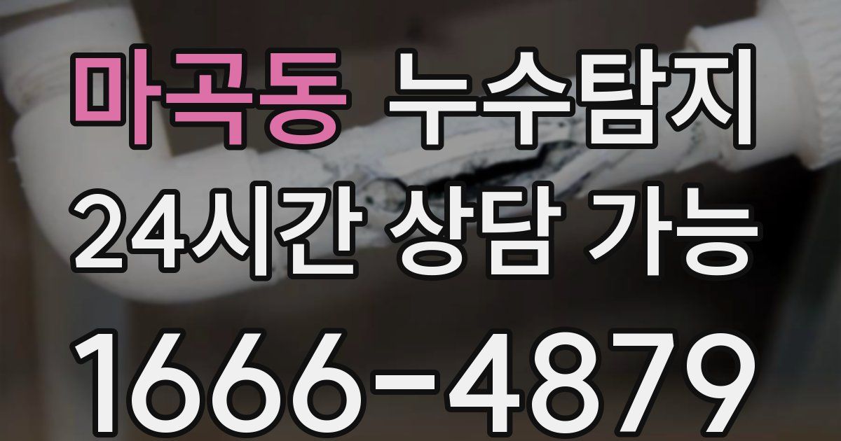 마곡동 누수