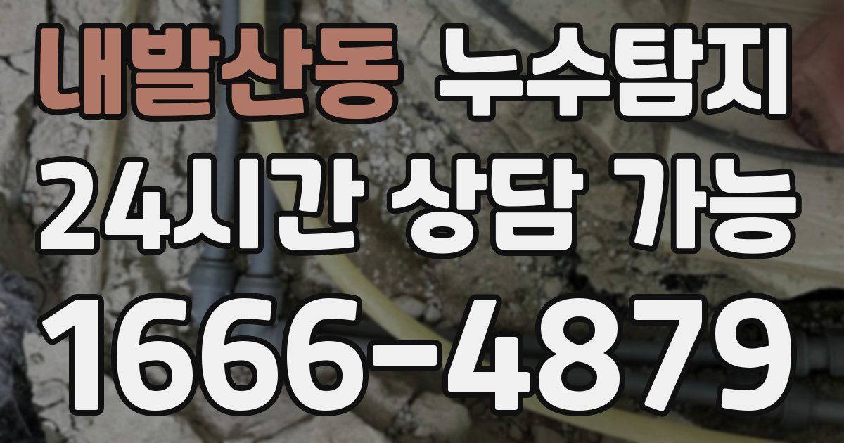 내발산동 누수