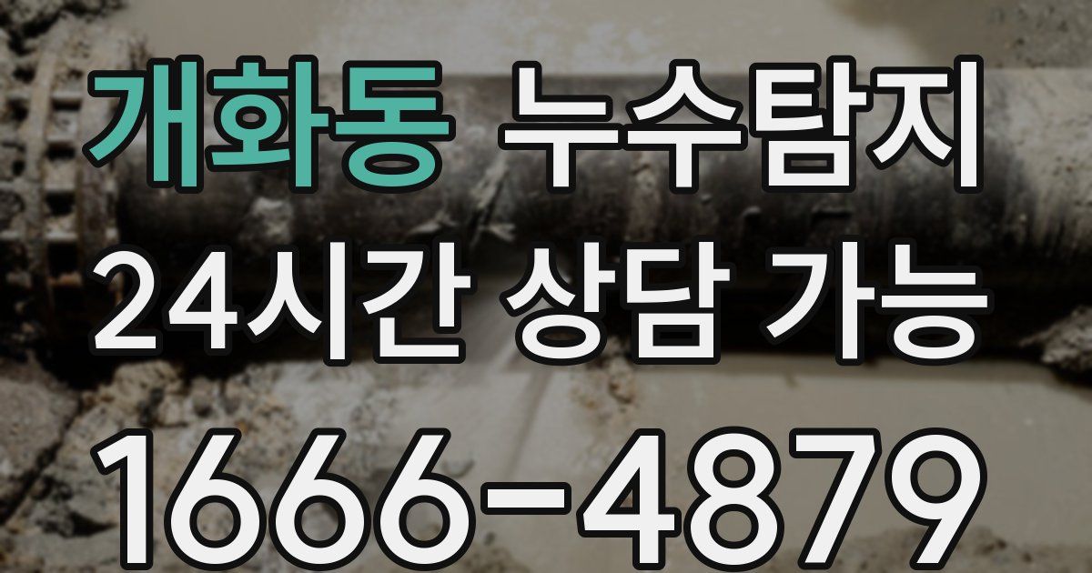 개화동 누수