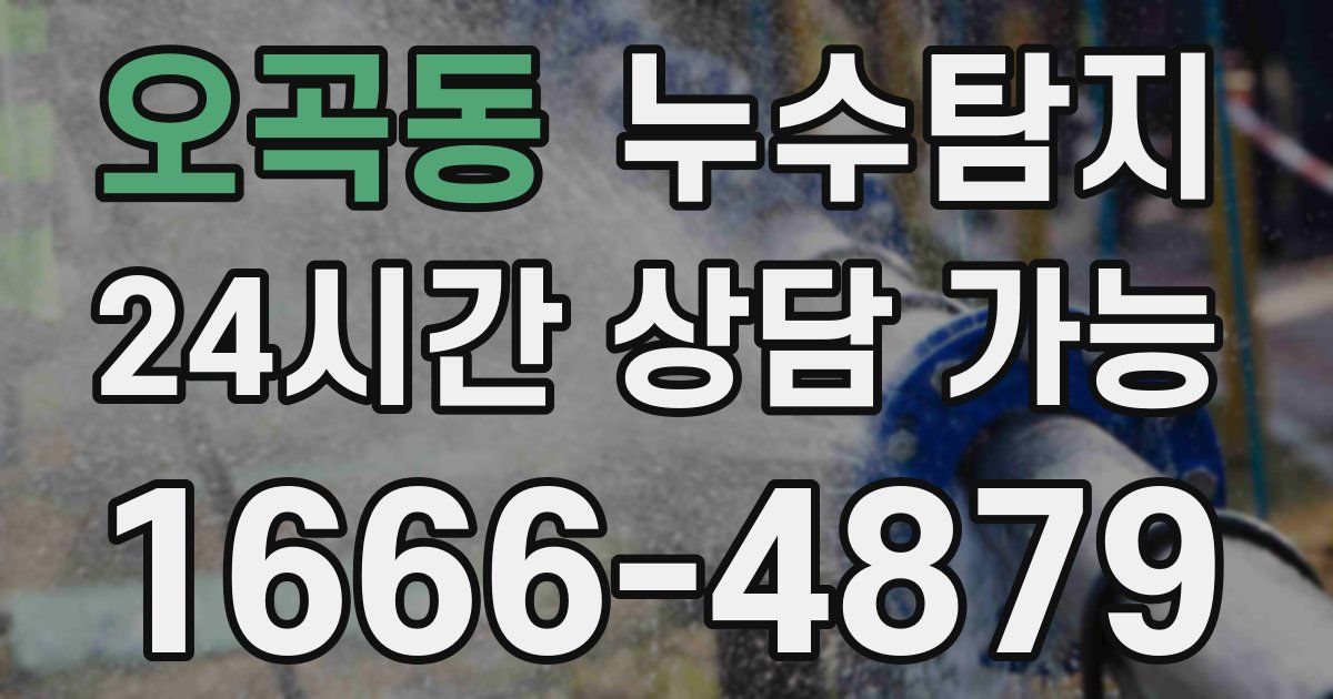 오곡동 누수