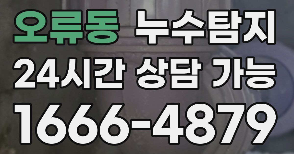오류동 누수