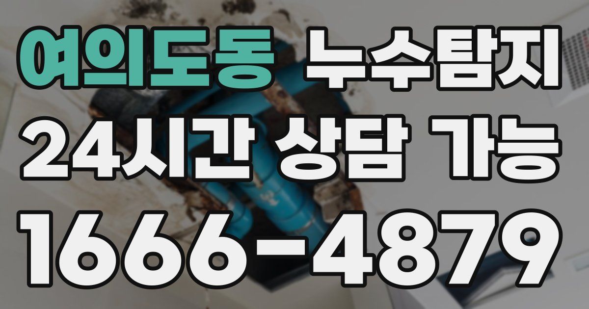 여의도동 누수