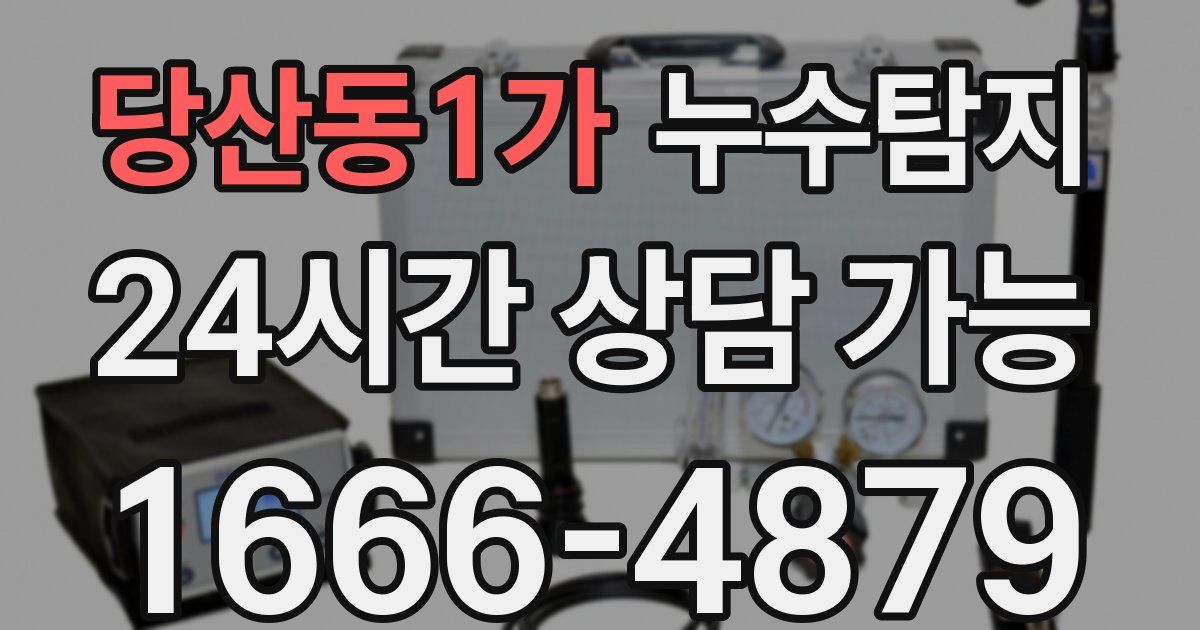 당산동1가 누수