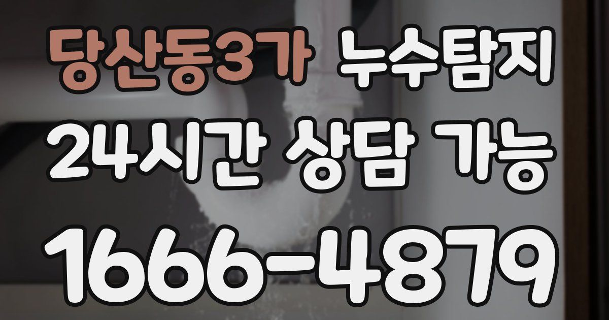 당산동3가 누수