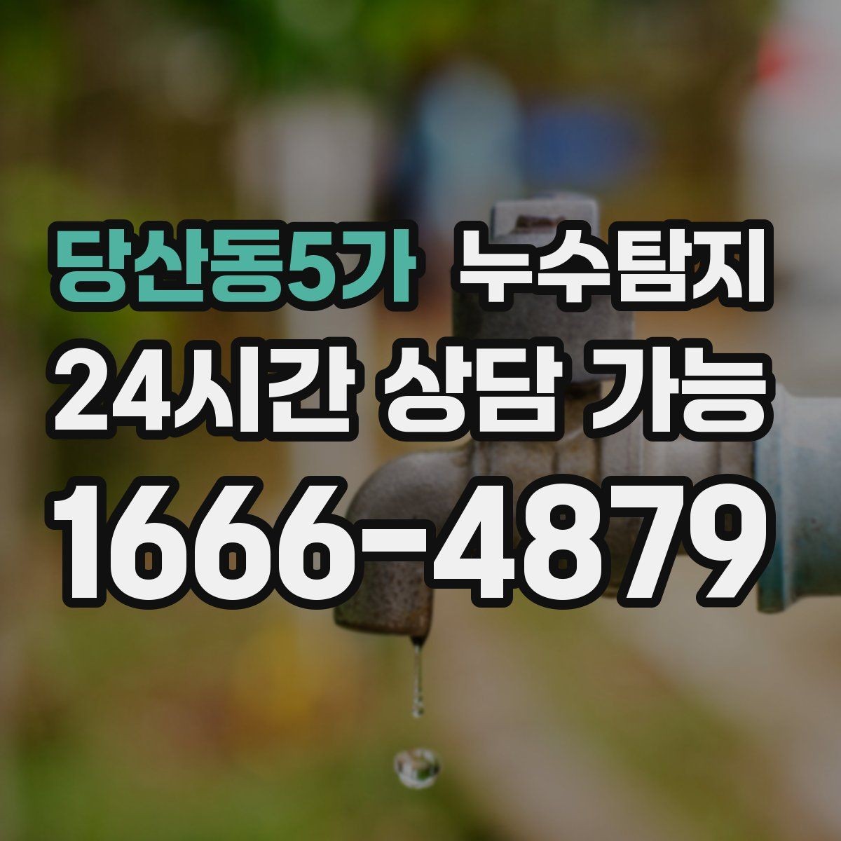 당산동5가 누수탐지 최소 파괴 정확 위치 탐지