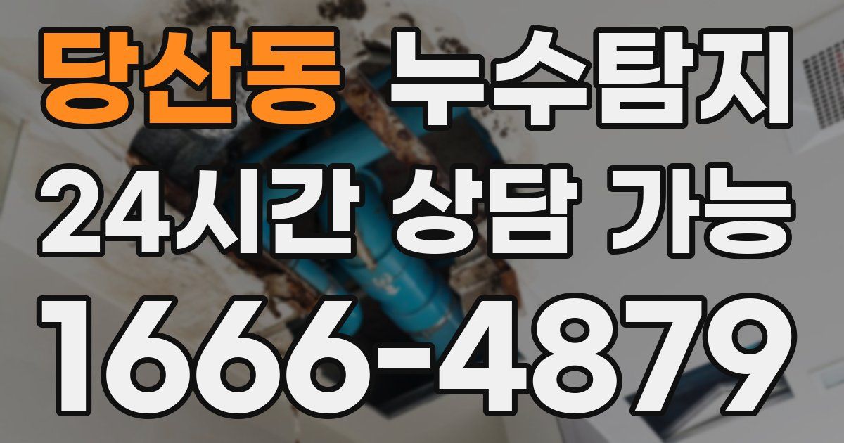 당산동 누수