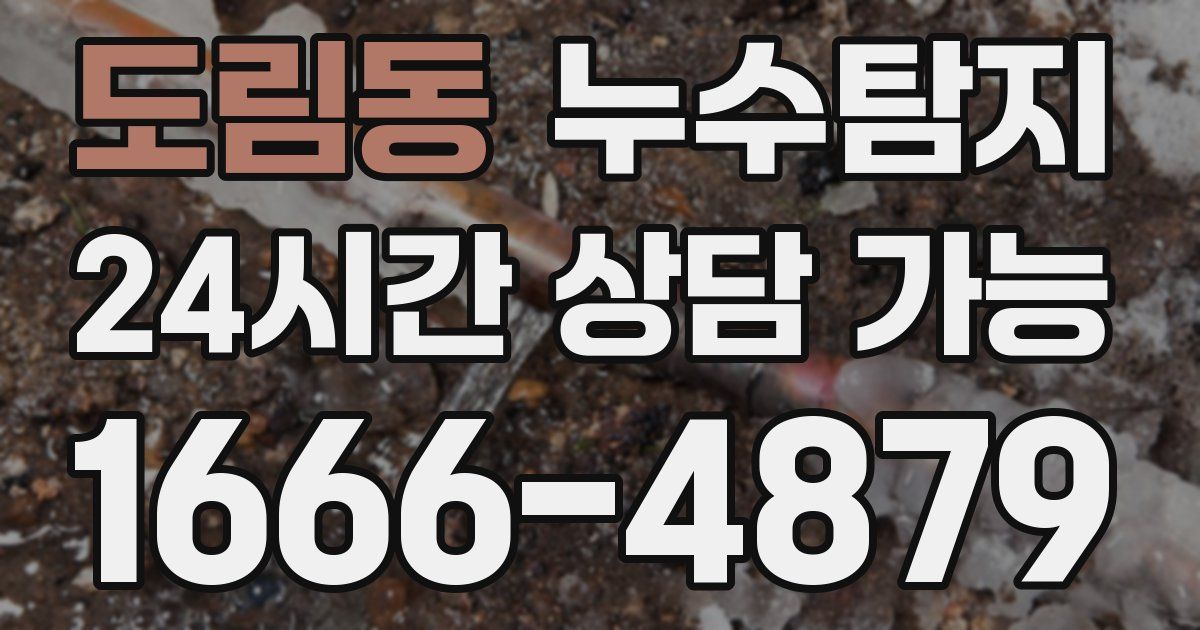도림동 누수