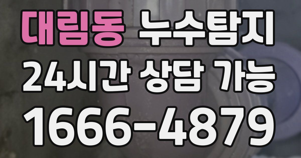 대림동 누수