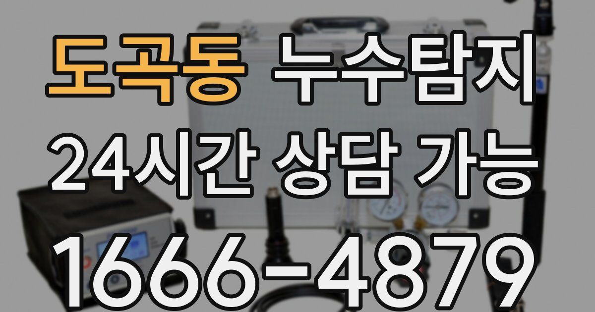 도곡동 누수