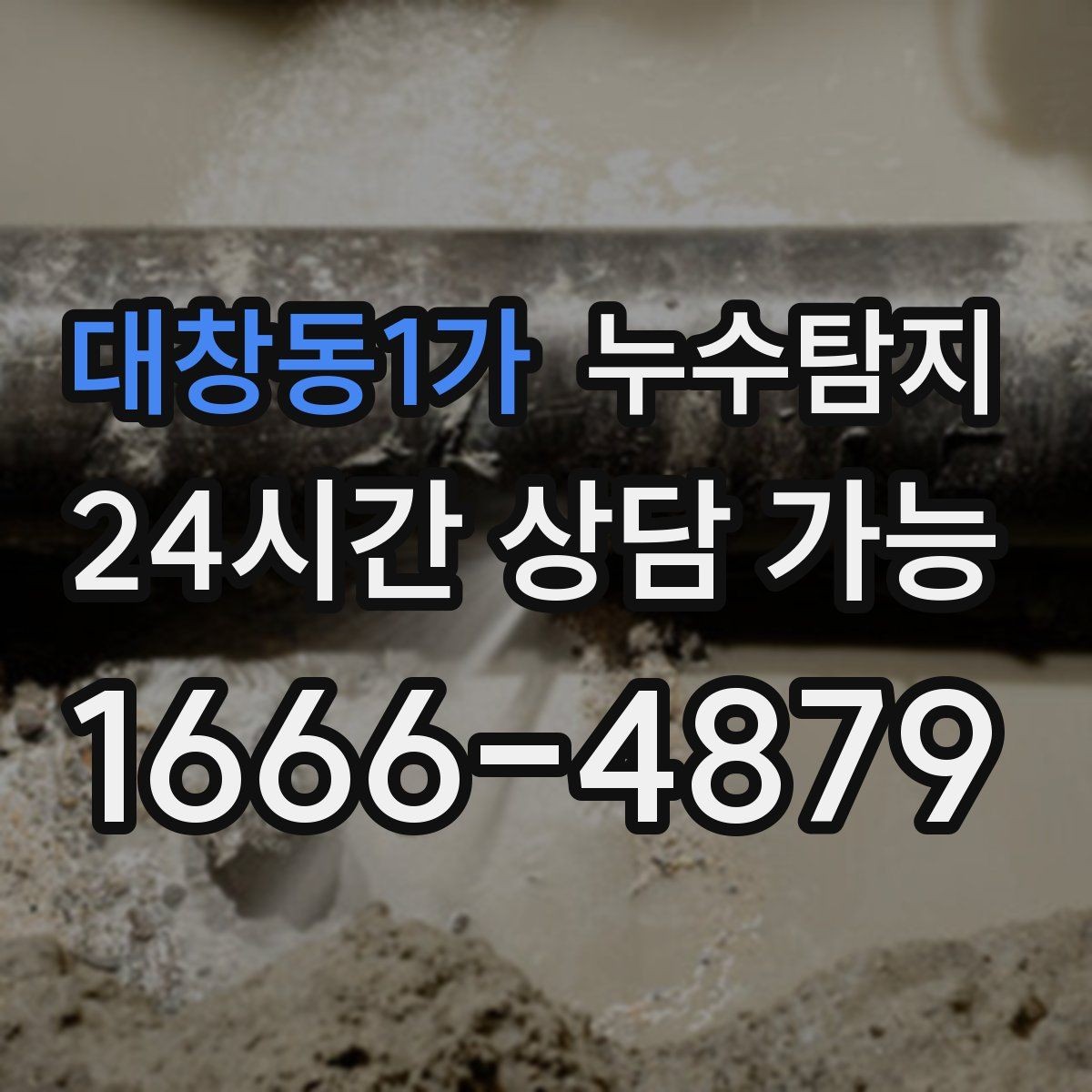 대창동1가 누수탐지 감춰진 누수 정확한 진단으로 신속하게 해결해드립니다