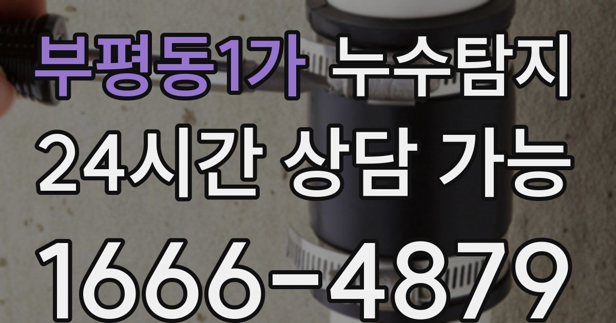 부평동1가 누수