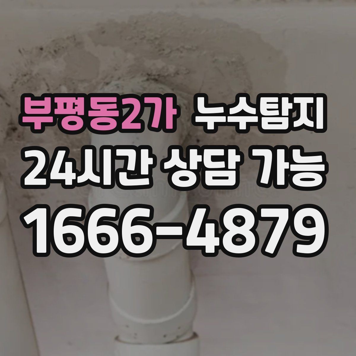 부평동2가 누수탐지 빠른 방문 당일 진단 가능