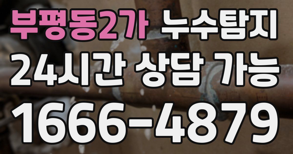 부평동2가 누수