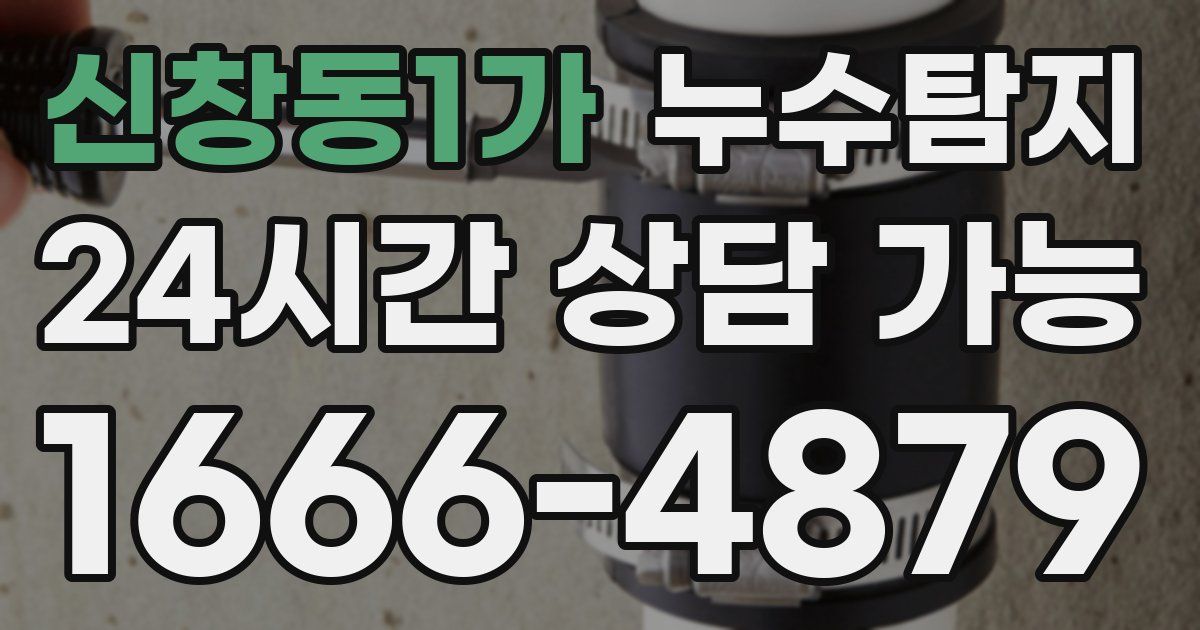 신창동1가 누수