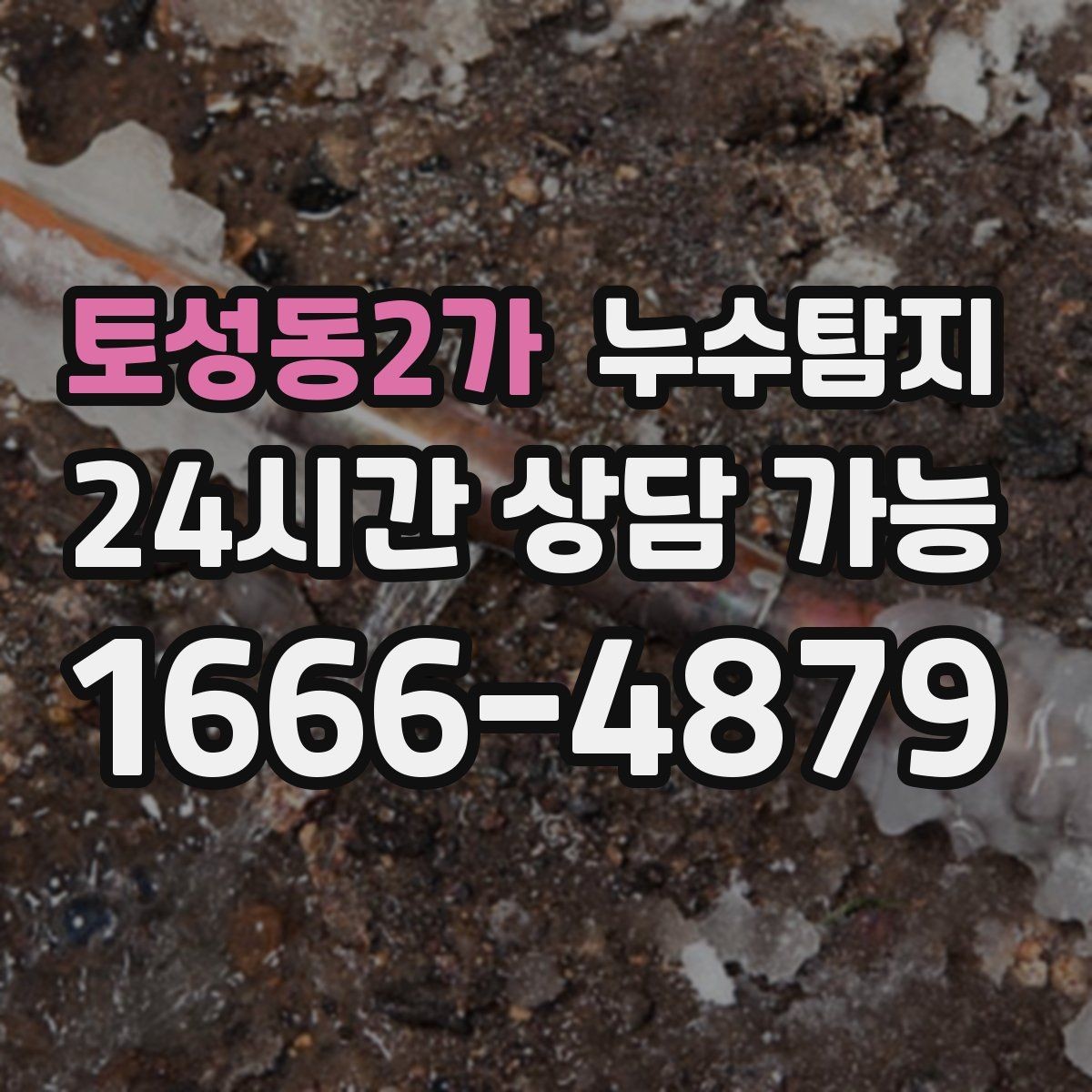 토성동2가 누수탐지 반지하 습기 문제 해결기