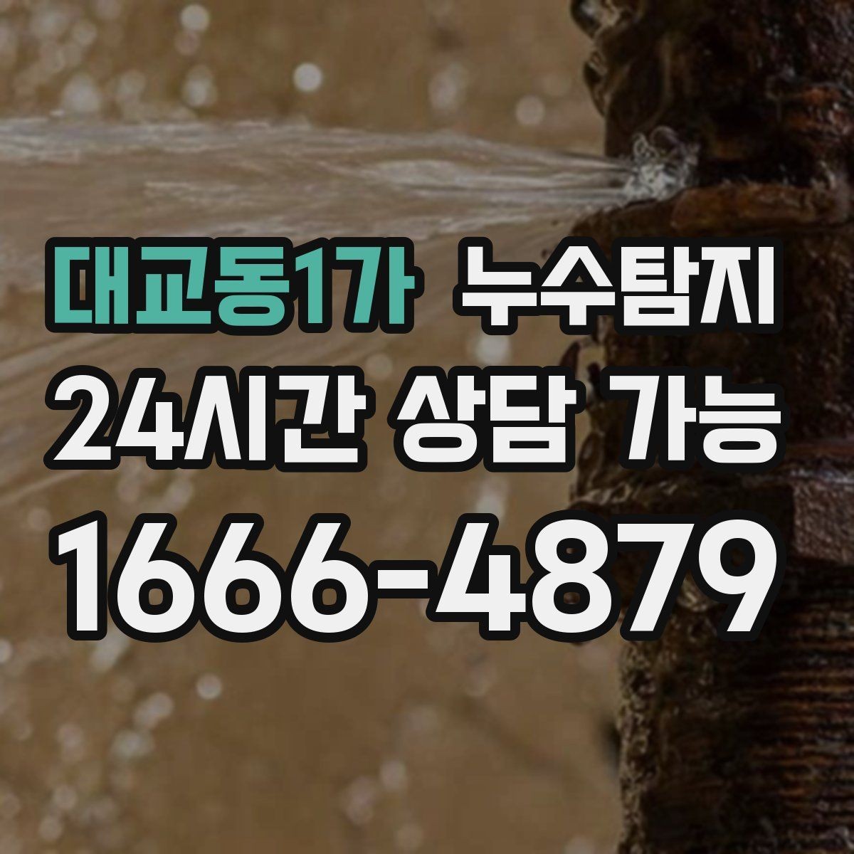 대교동1가 누수탐지 비용 가격 요금과 견적이 궁금하시다면