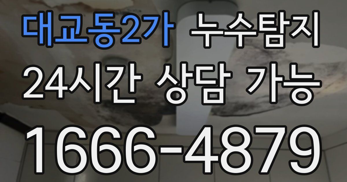 대교동2가 누수