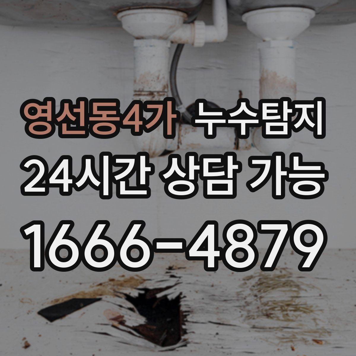 영선동4가 누수탐지 빠른 방문으로 막은 2차 피해