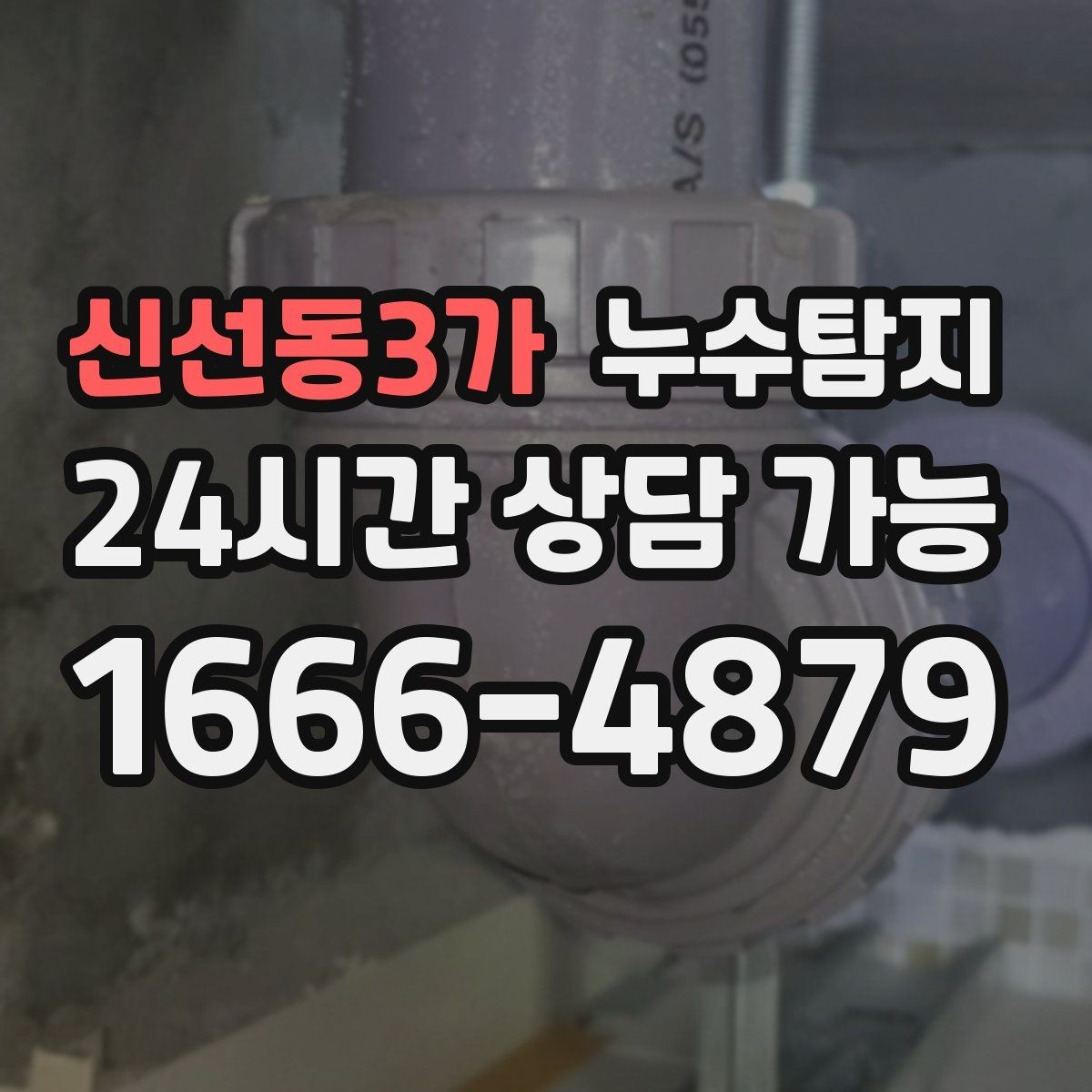 신선동3가 누수탐지 해결을 위한 비용 가격 요금 문의 안내