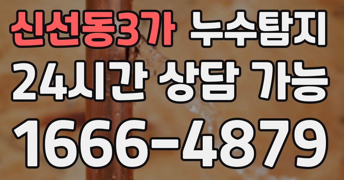 신선동3가 누수
