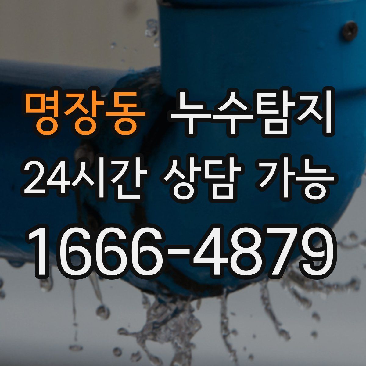 명장동 누수탐지