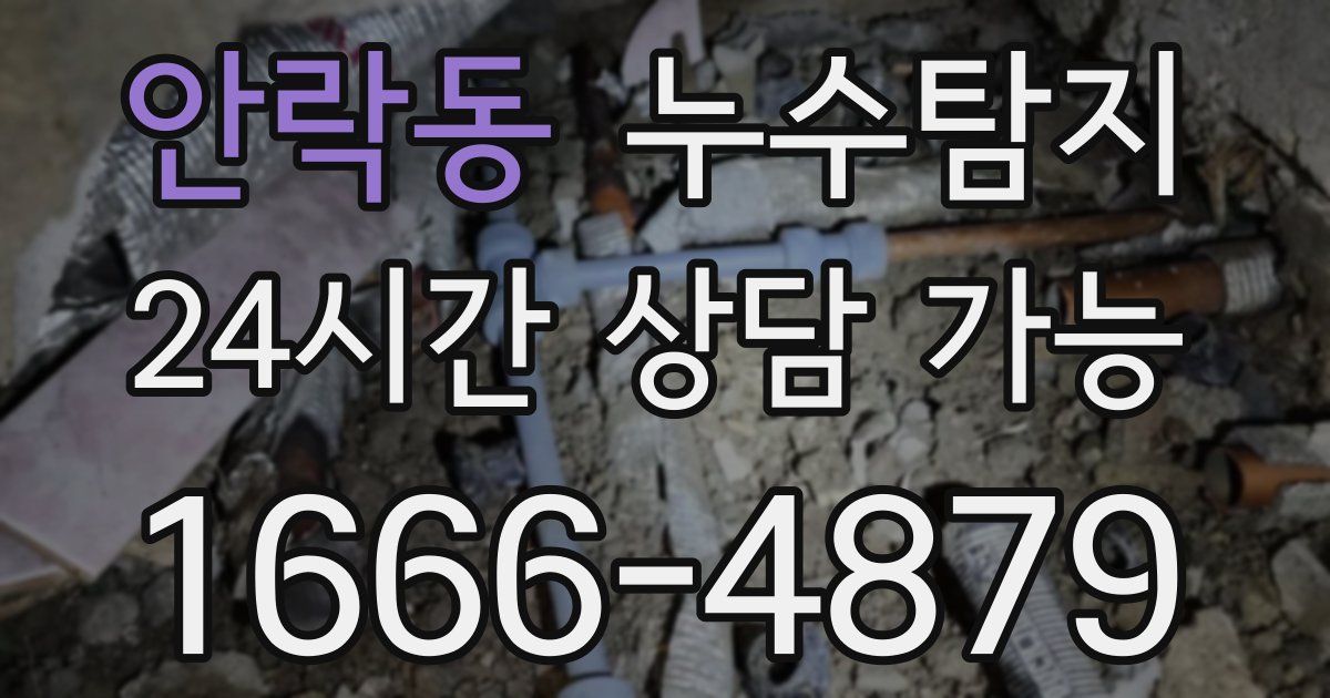안락동 누수