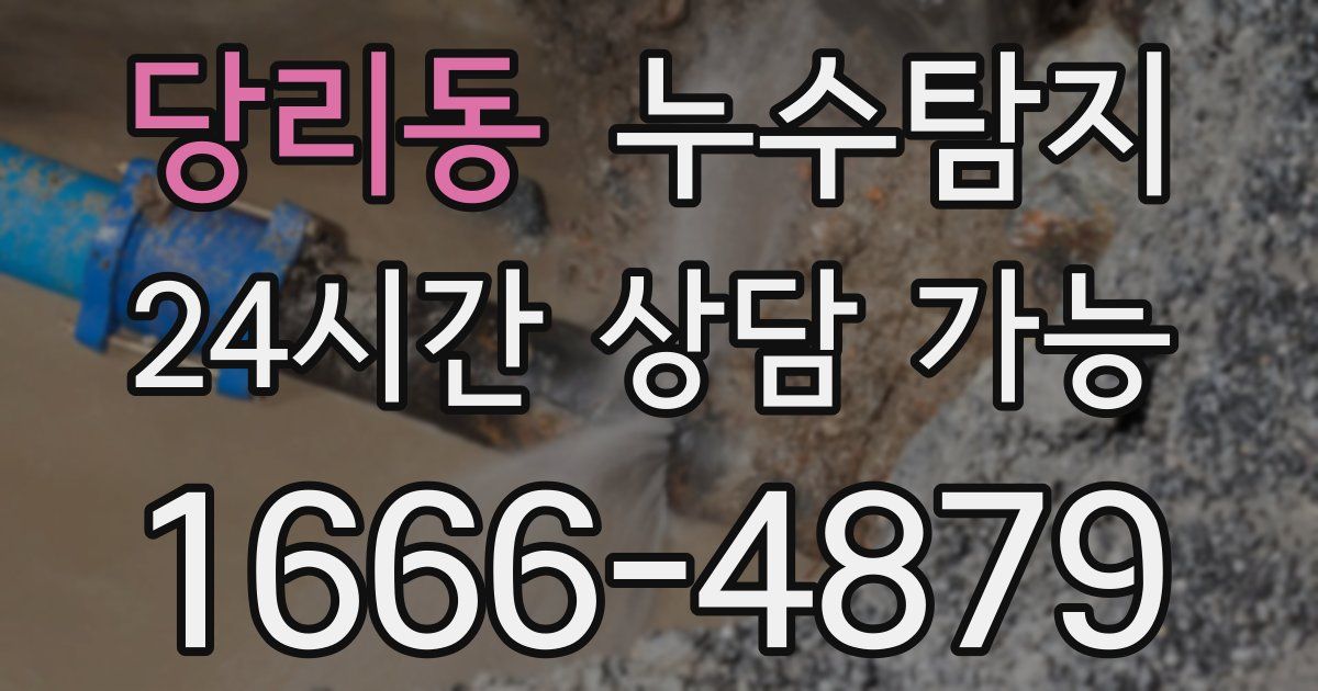 당리동 누수