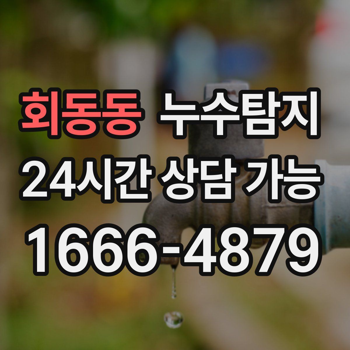 회동동 누수탐지