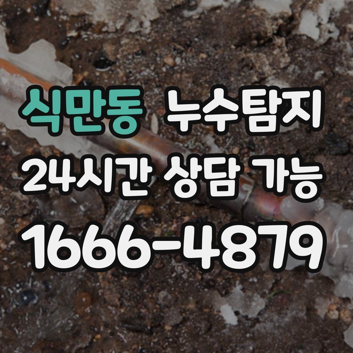 식만동 누수탐지 지하층 물고임 탈출기