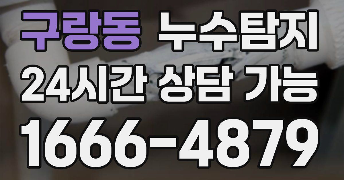 구랑동 누수