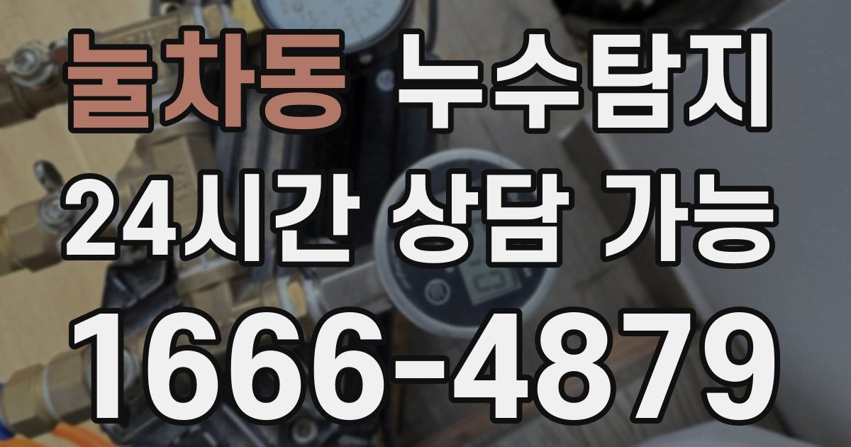 눌차동 누수