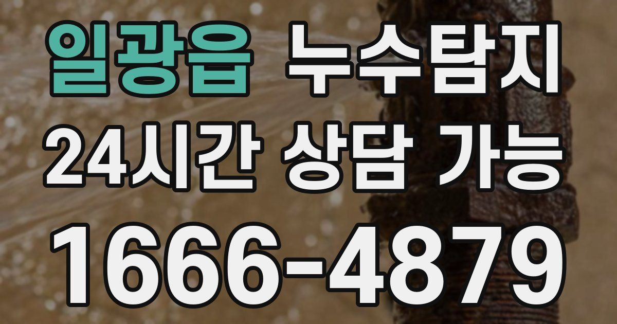 일광읍 누수