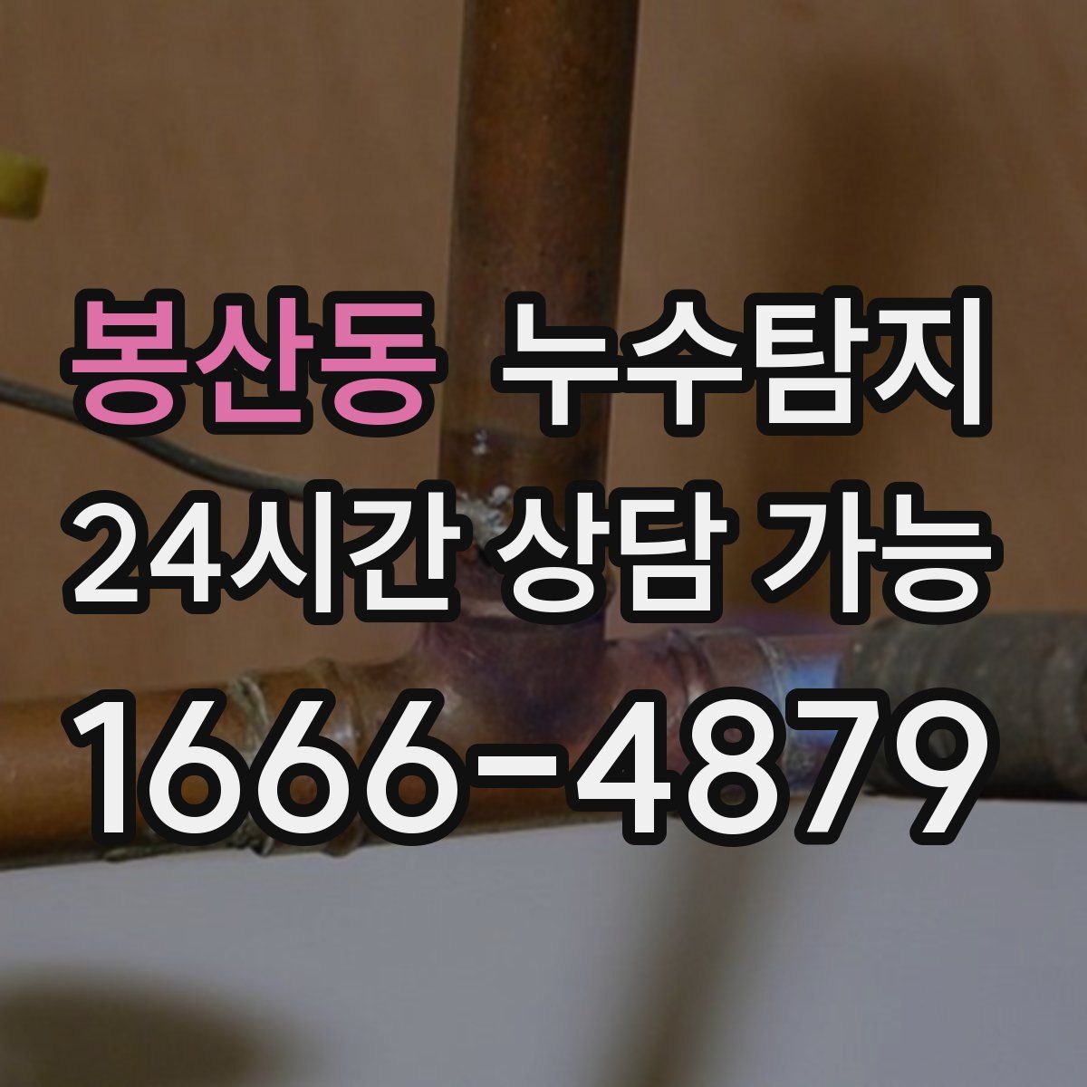 봉산동 누수탐지