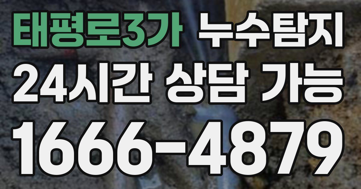 태평로3가 누수