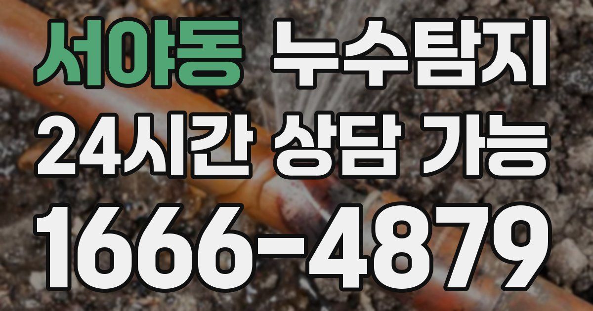 서야동 누수