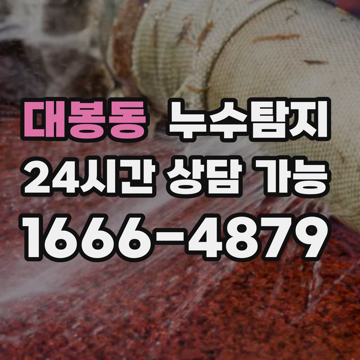 대봉동 누수탐지