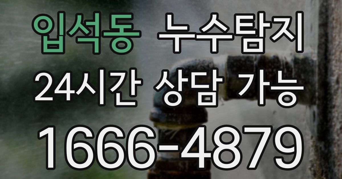 입석동 누수