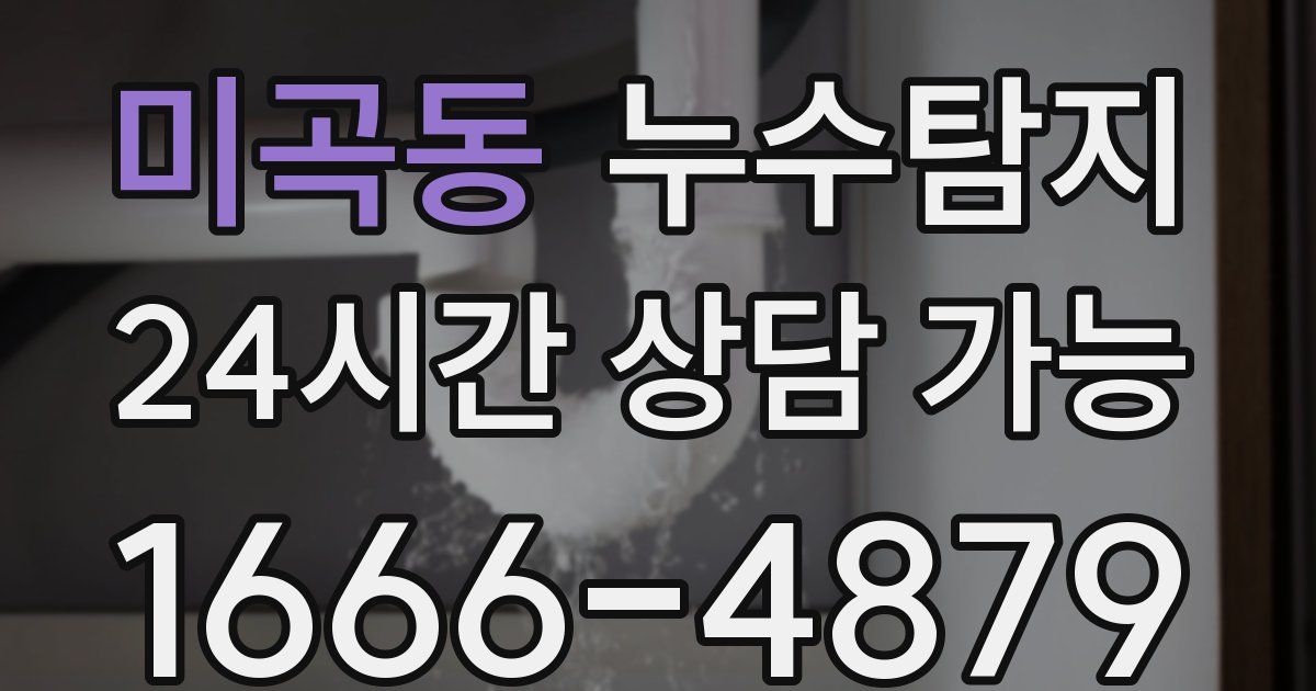 미곡동 누수
