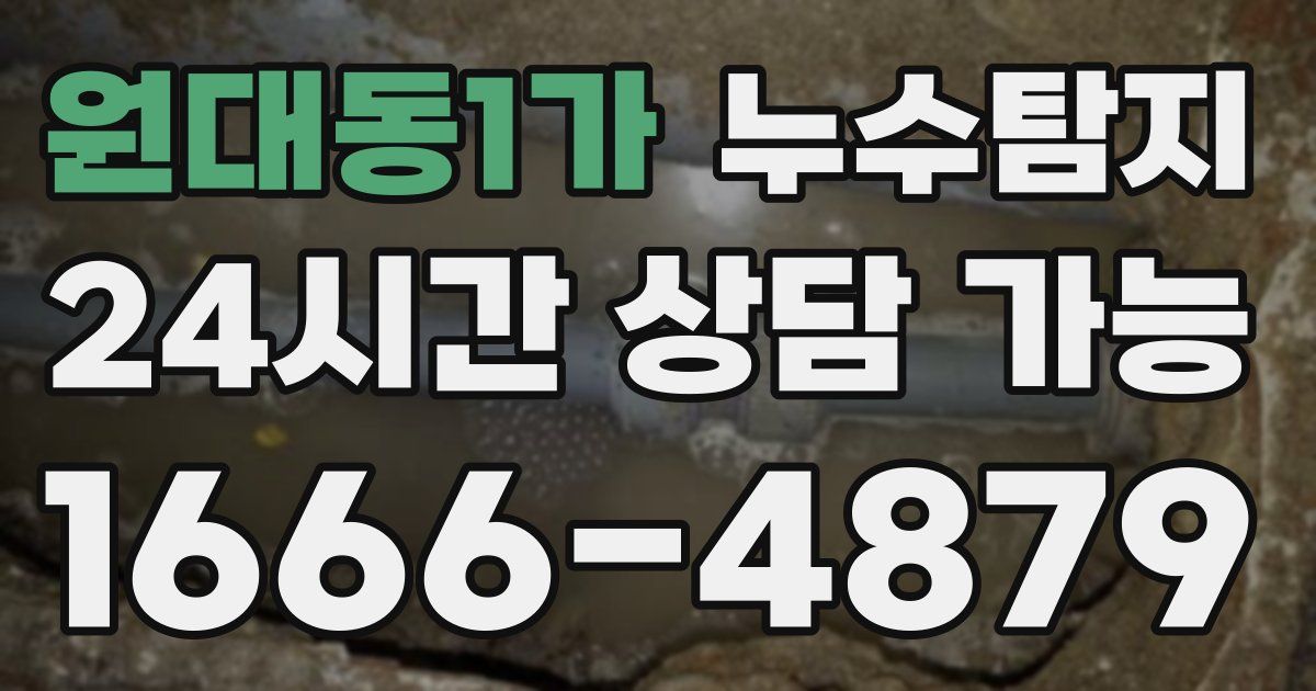 원대동1가 누수