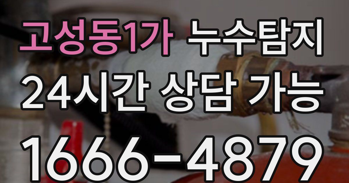 고성동1가 누수