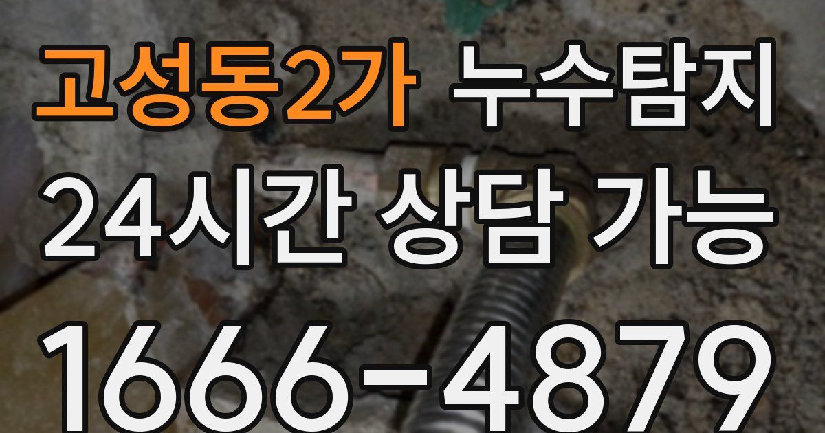 고성동2가 누수