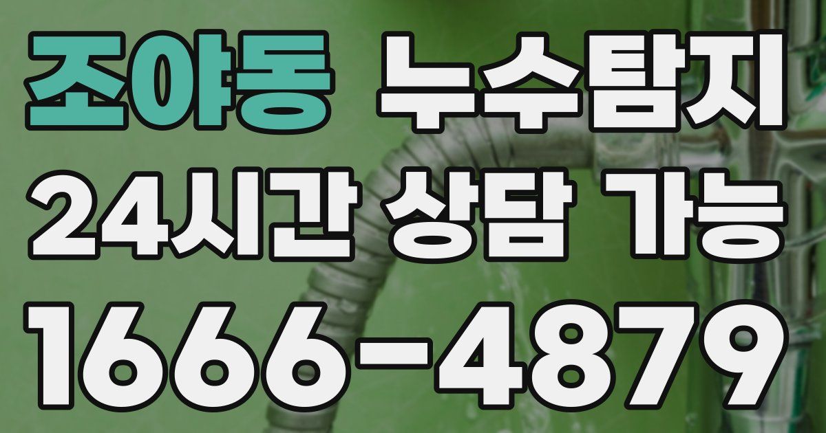 조야동 누수