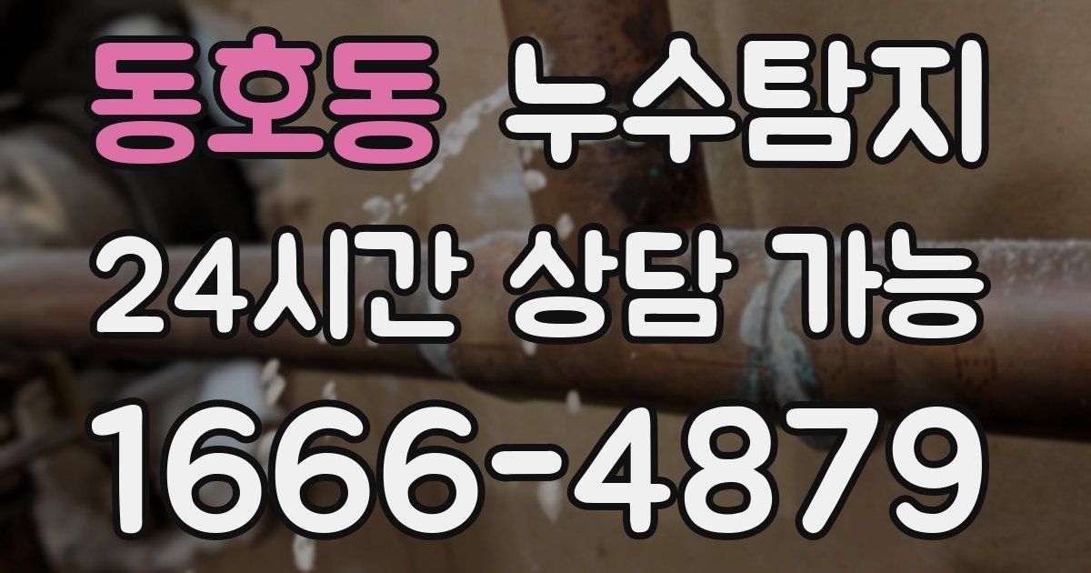 동호동 누수